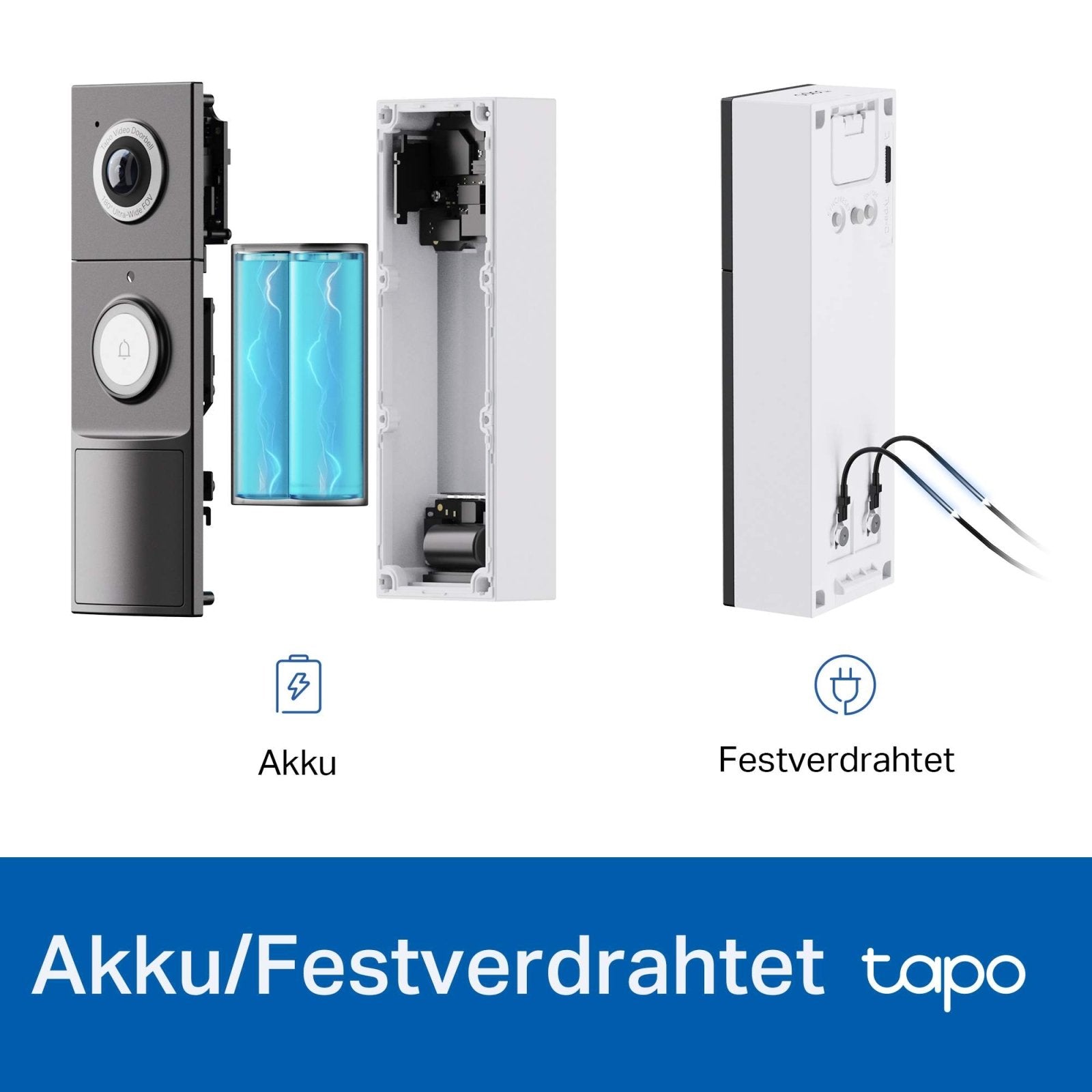 Tapo D235 2K 5MP Akku/Festverdrahtet - Tapo D235