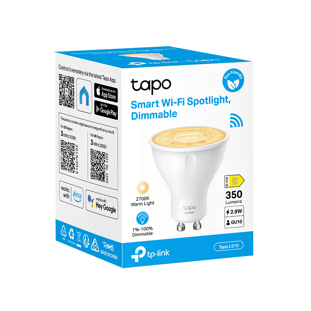 Tapo L610 WLAN Glühbirne, 350 Lumen Warmlicht - Tapo L610