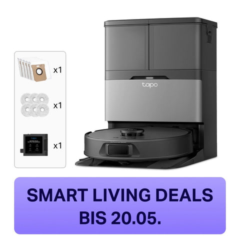Tapo RV50 Pro Omni Komplettpaket – Saug - & Wischroboter mit Zubehör - Set - Saugroboter