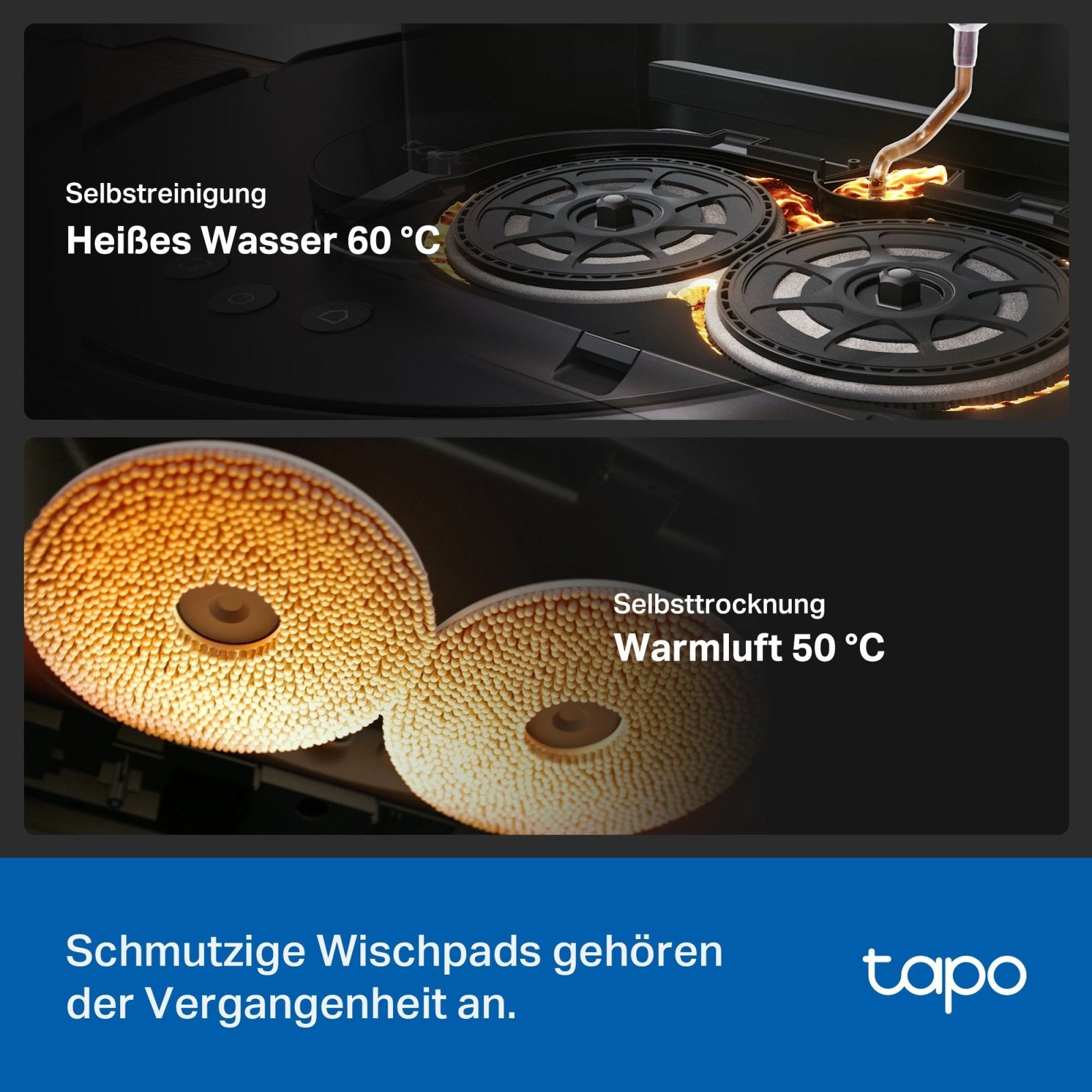 Tapo RV50 Pro Omni, Saug - & Wischroboter mit Selbstreinigung - Tapo RV50