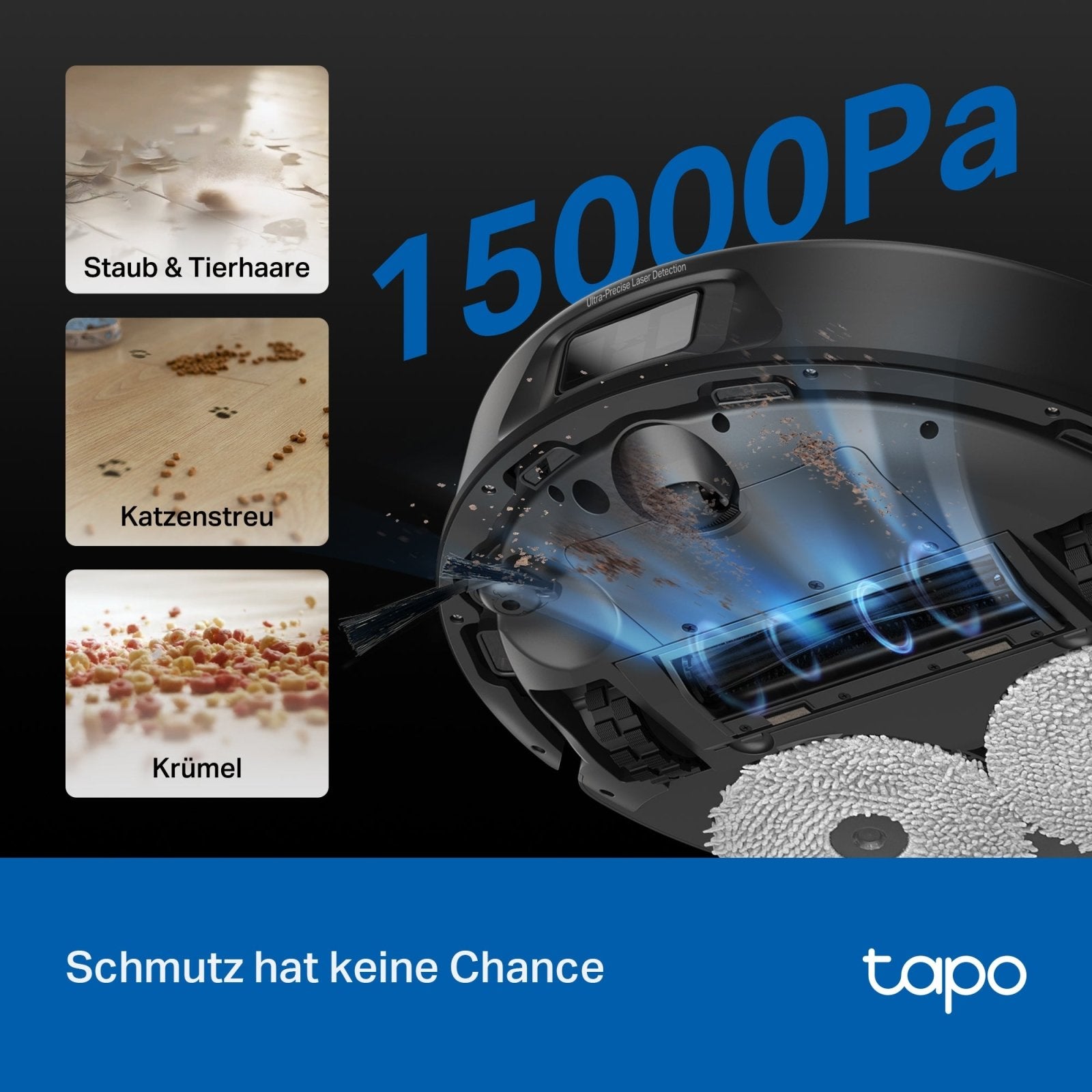 Tapo RV50 Pro Omni, Saug - & Wischroboter mit Selbstreinigung - Tapo RV50