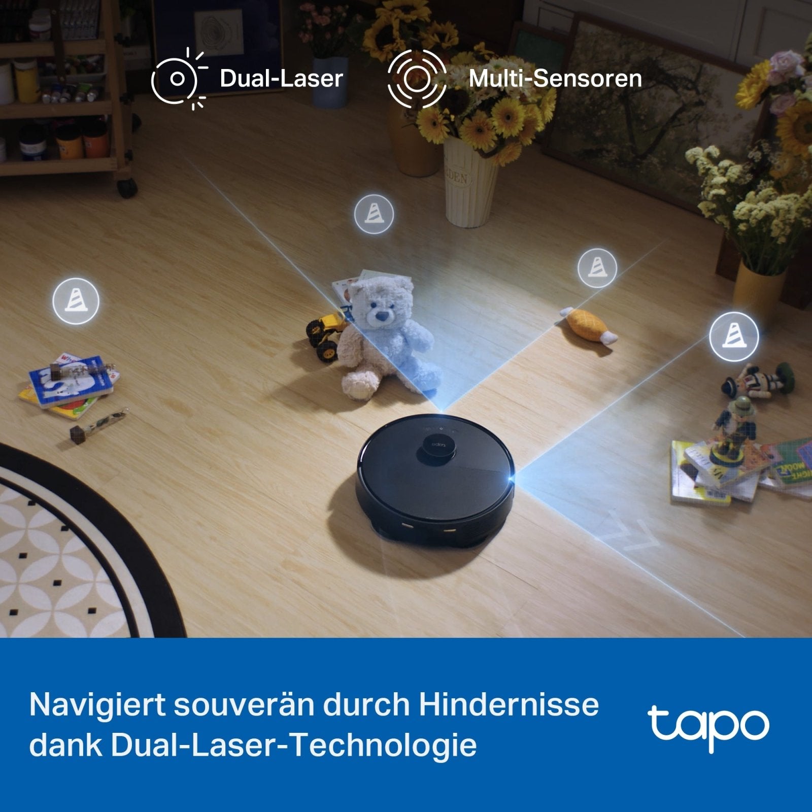 Tapo RV50 Pro Omni, Saug - & Wischroboter mit Selbstreinigung - Tapo RV50