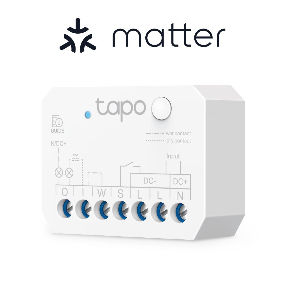 Tapo S110E, 1 - Kanal Smart Relaisschalter mit Dry/Wet Contact, Garagentorsteuerung - Tapo S110E