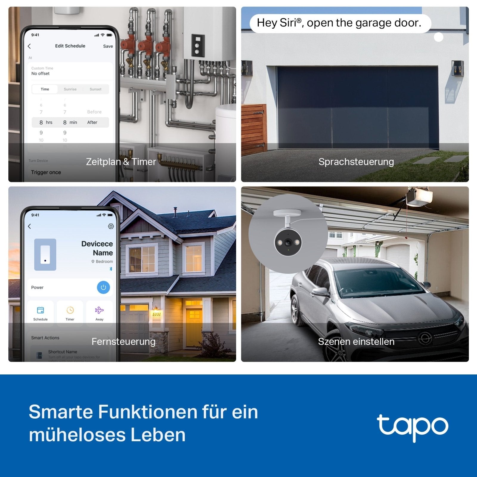Tapo S110E, 1 - Kanal Smart Relaisschalter mit Dry/Wet Contact, Garagentorsteuerung - Tapo S110E