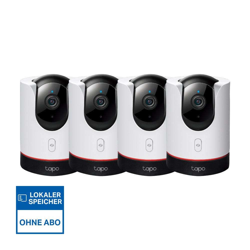 2K 4MP 360° Indoor Kamera mit Privatsphären-Schutz | Tapo C225(4er-Pack)