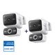 4K Dual-Objektiv 360° Outdoor Kamera mit PoE | Tapo C575D (2er-Pack)