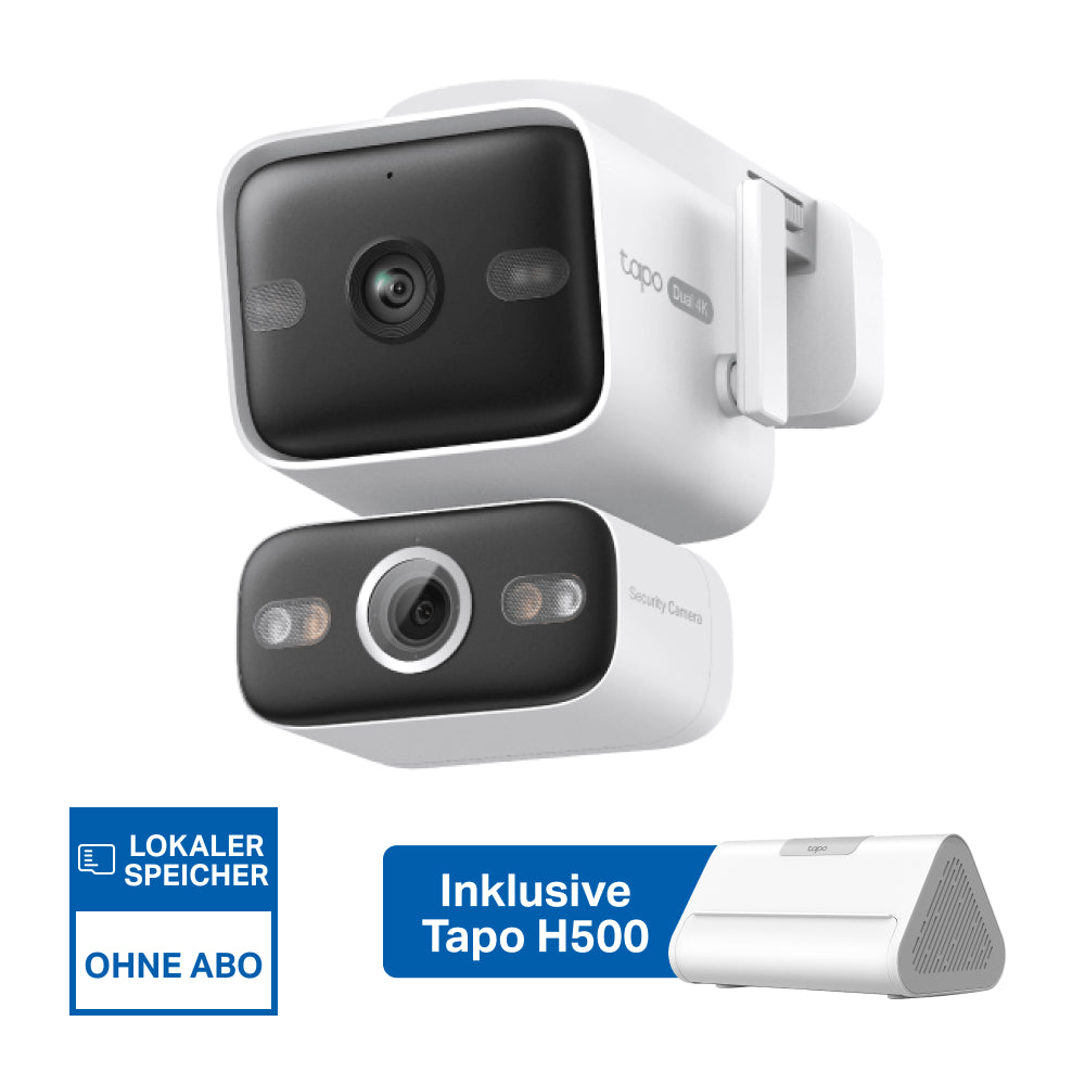4K Dual-Objektiv Überwachungssystem | Tapo H500 + C575D