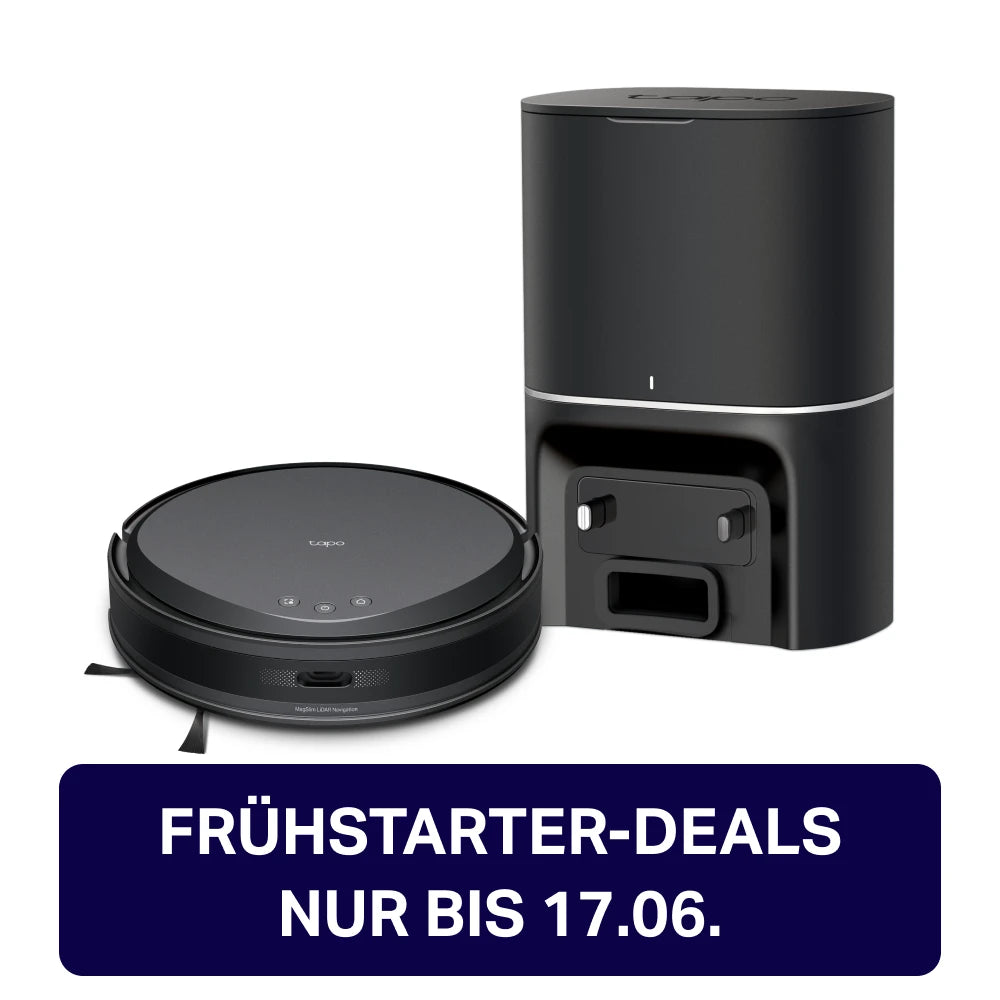 5300 Pa Saugroboter mit Auto-Empty Dock | Tapo RV20 Max + RVD101 Bundle