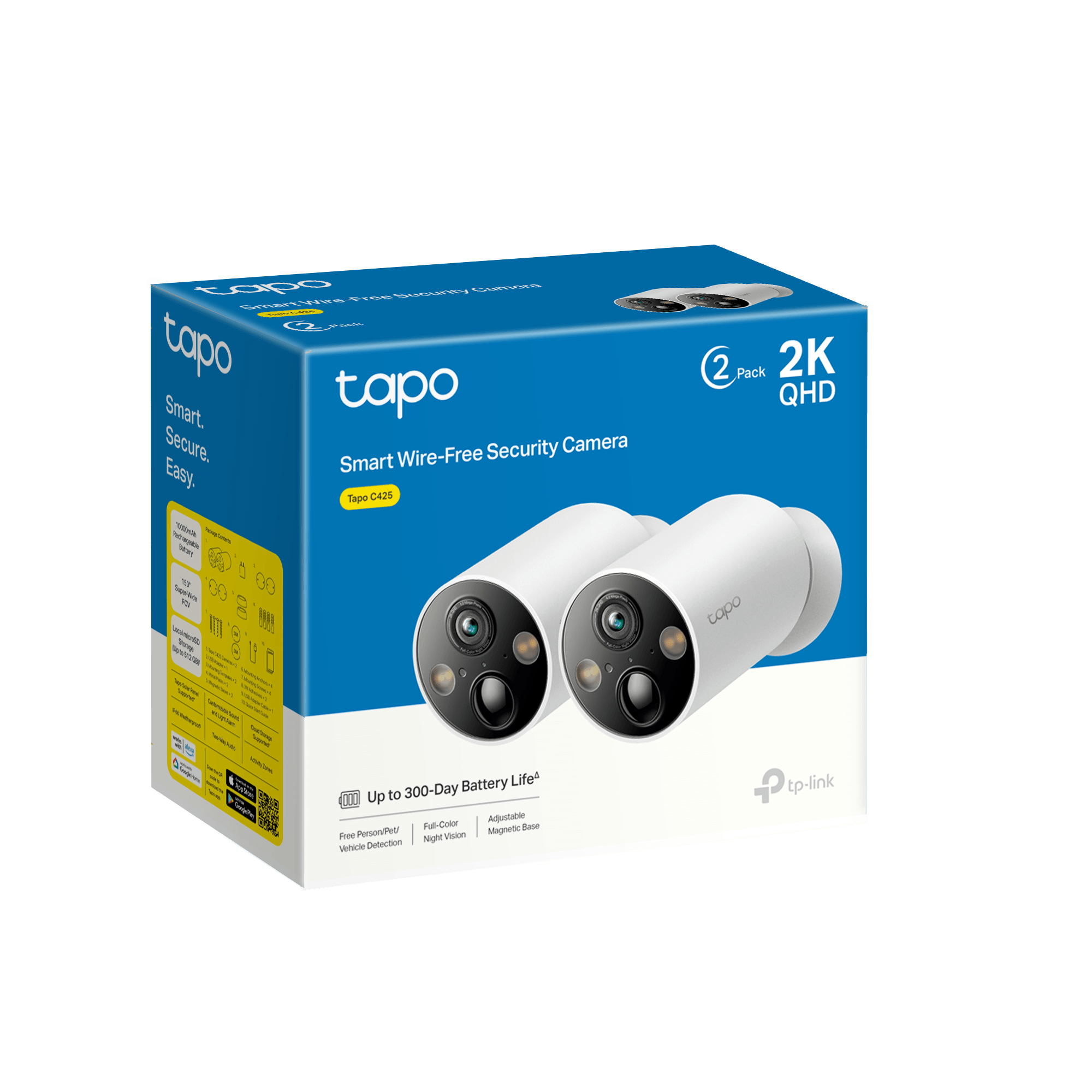 Tapo C425(2-pack) - überwachungskamera aussen akku