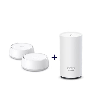 Wi-Fi 7 Mesh Bundle | Deco BE25 (2er-Pack) + Deco BE25 Outdoor